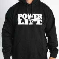 Stacked Logo Hoodie - Black & White | Power Lift